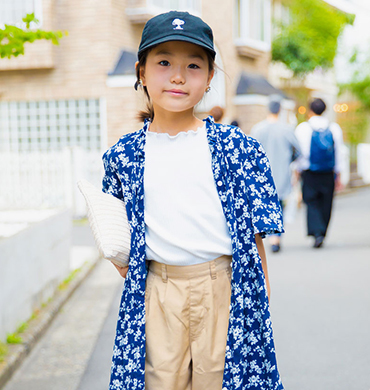 Kids summer cap and outfit